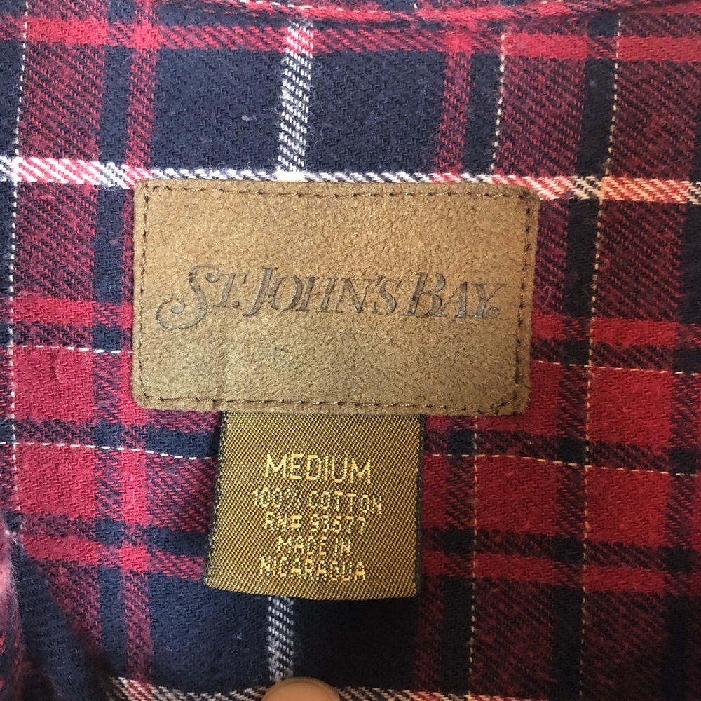 St John’s Bay Men’s Flannel Shirt - Picture 4 of 6